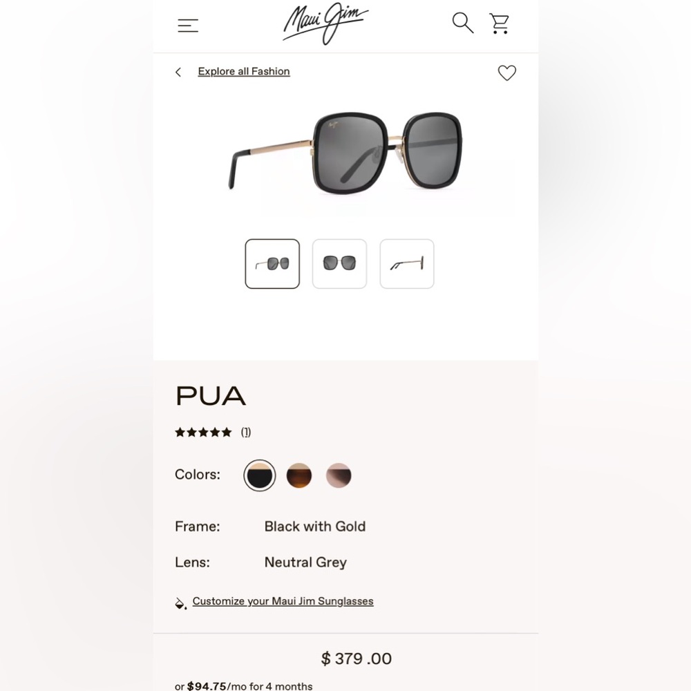 Maui Jim Sunglasses (like new!)